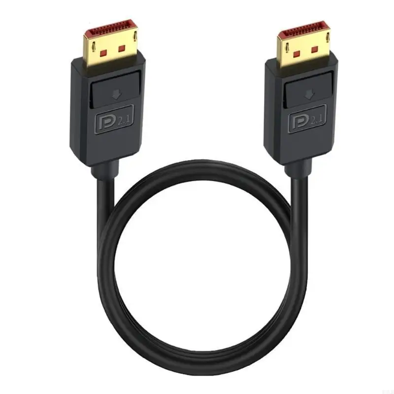 2025 New 16K DisplayPort 2.1 يدعم الكبل عرض النطاق الترددي العالي قدره 52 جيجابت في الثانية 16 كيلو بايت@30 هرتز و 8K@240Hz