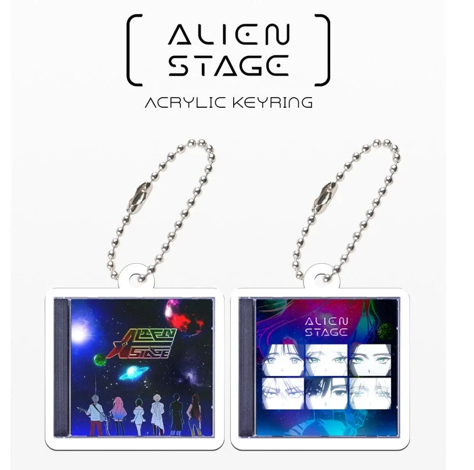 Alien Stage Acrylic Keyring Man Anime Keychain Charms Chain for Pants Key Chain Men Pendant Girls Key Holder Jewelry Llaveros