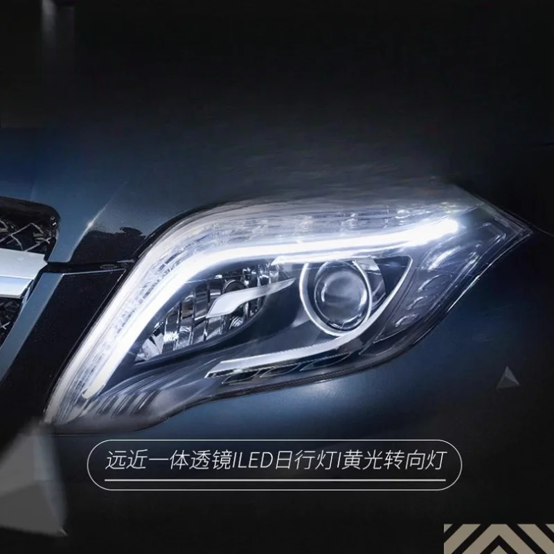 

Suitable for Mercedes-Benz GLK Headlight Assembly GLK200 260 Modified High-End LED Daytime Running Light Lens Xenon Headlight