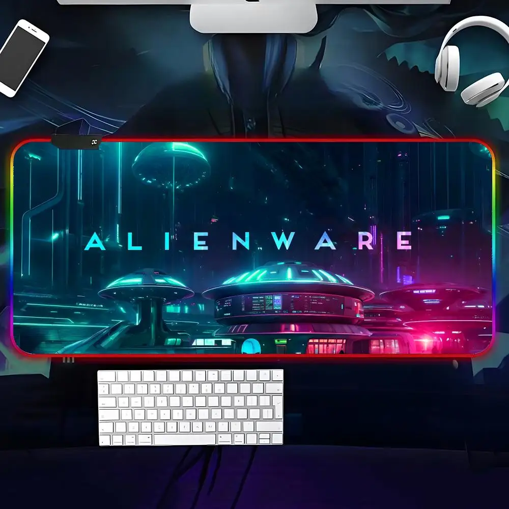 Alienware Mouse Pad RGB Rubber Antislip Keyboard Pad 40x90cm Mousepad Gaming Accessories XXL Office Computer Mat