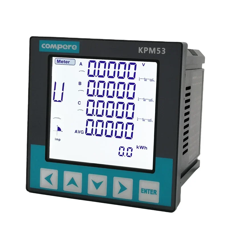 3 Phase RS485 Programmable Power Quality Analyzer Digital Monitoring Electric Energy Power Meter