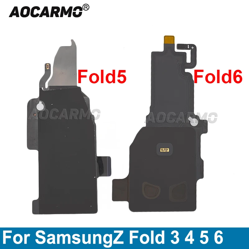 Aocarmo For Samsung Galaxy Z Fold 5 6 4 Fold3 Fold6 F956 F946 SM-F936 Wireless Charger Charging Induction Coil Module Flex Cable