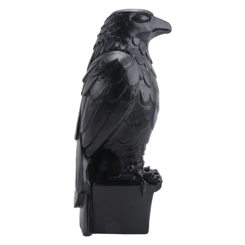 AT84-1 Piece Maltese Falcon Statue Shelf Decorations Black Resin Handmade Resin Sculpture view 3
