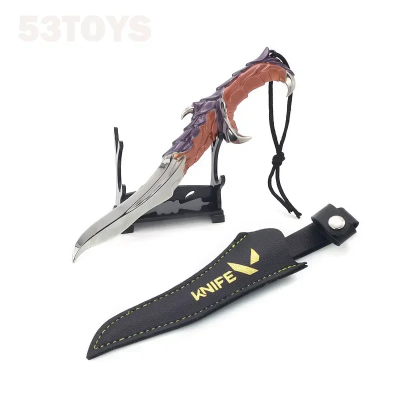 Valorant Weapon Elderflame Dagger Knife Metal Weapon Model Ornaments Sword Collection Game Accessories Gifts for Childrens Toys