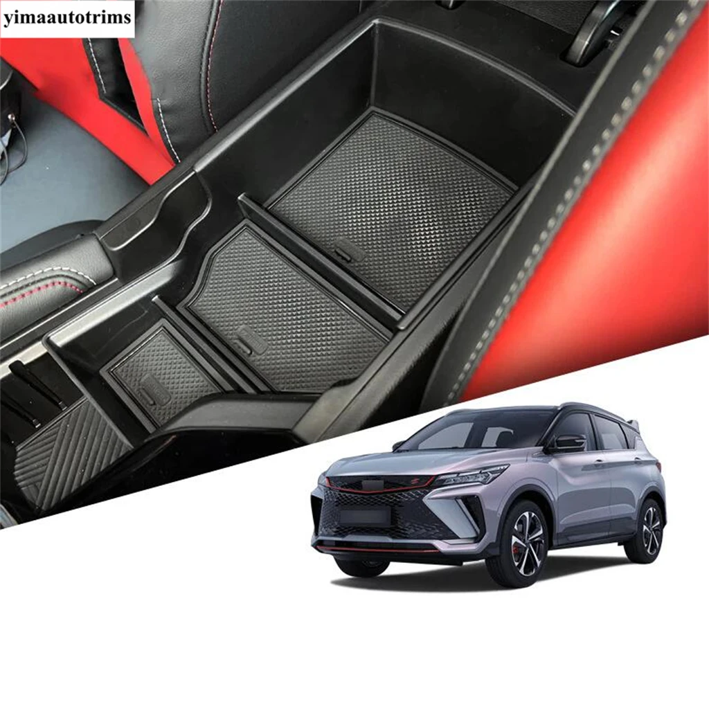 سيارة مركز وحدة التحكم مسند الذراع صندوق تخزين درج منظم لجيلي Coolray SX11 / BelGee X50 2022 2023 اكسسوارات السيارات الداخلية #3