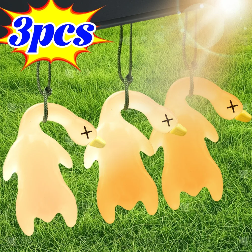 Color-Changing Roast Duck Car Pendant UV Light-Sensitive Fun Car Accessories Soft Glue Hanging Decor Auto Interior Decoration