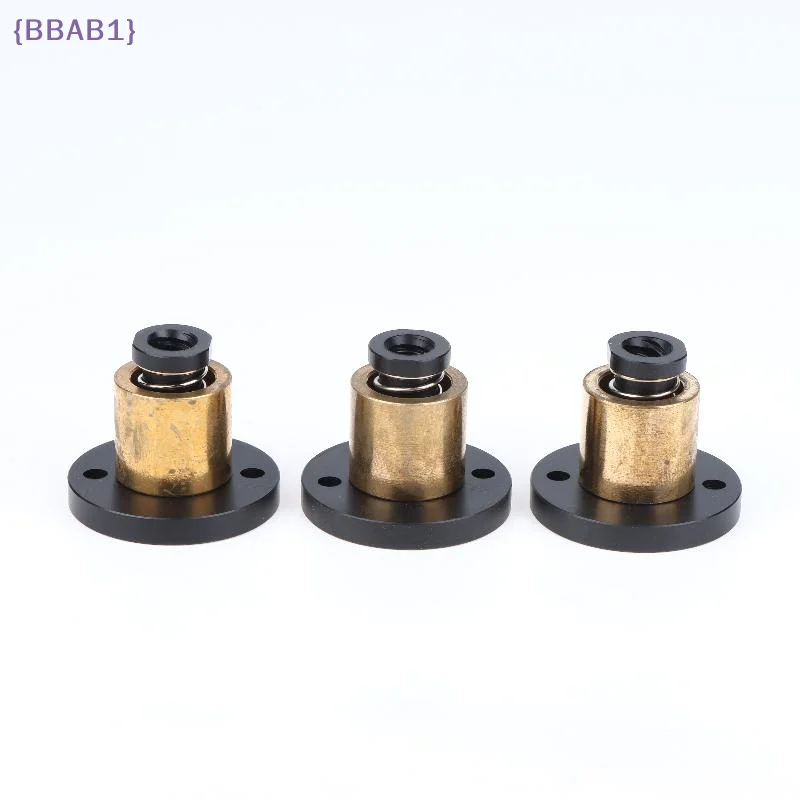 【AB1】T8 Anti-backlash Brass Trapezoidal Lead Screw Nut Eliminate Clearance Nut Pitch 2mm Lead 2mm 4mm 8mm For CNC 3D Printer{H}