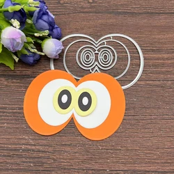 3 pairs of eyes Card Border Metal Cutting Dies Stencils For DIY Scrapbooking Decorative Embossing Handcraft Template