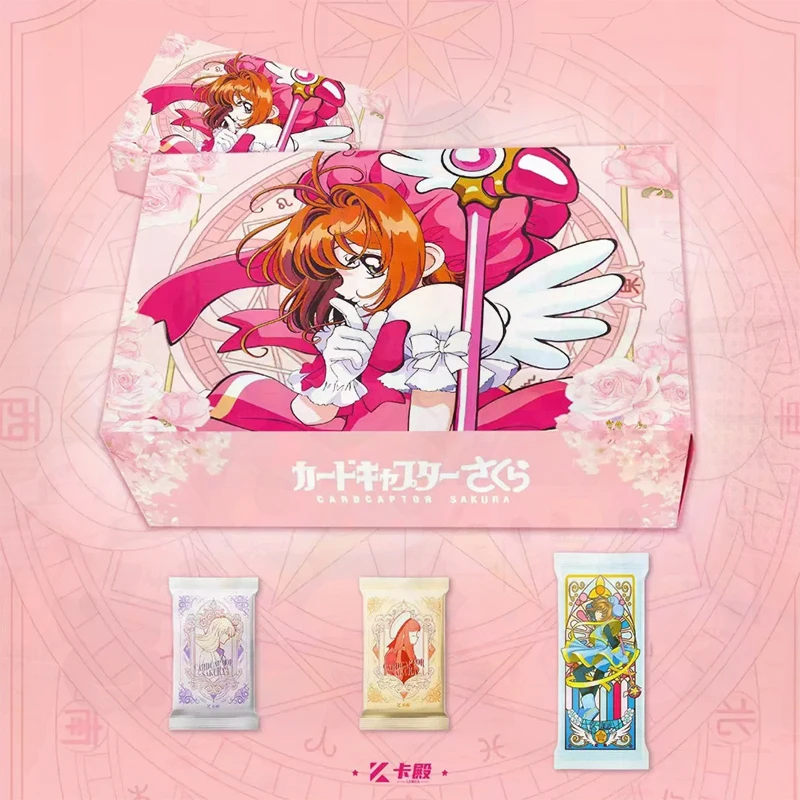 Cardcaptor Sakura Anime Trading Card Booster Box Beautiful Holographic Pattern Collectible Blind Box Cards Gift Collectors Toy