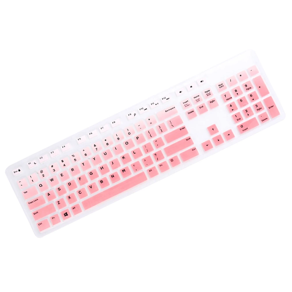 

1 pc Silicone Keyboard Skin Ultra Thin Waterproof Dustproof Protector For Kb216 Km636 Optiplex Keyboard