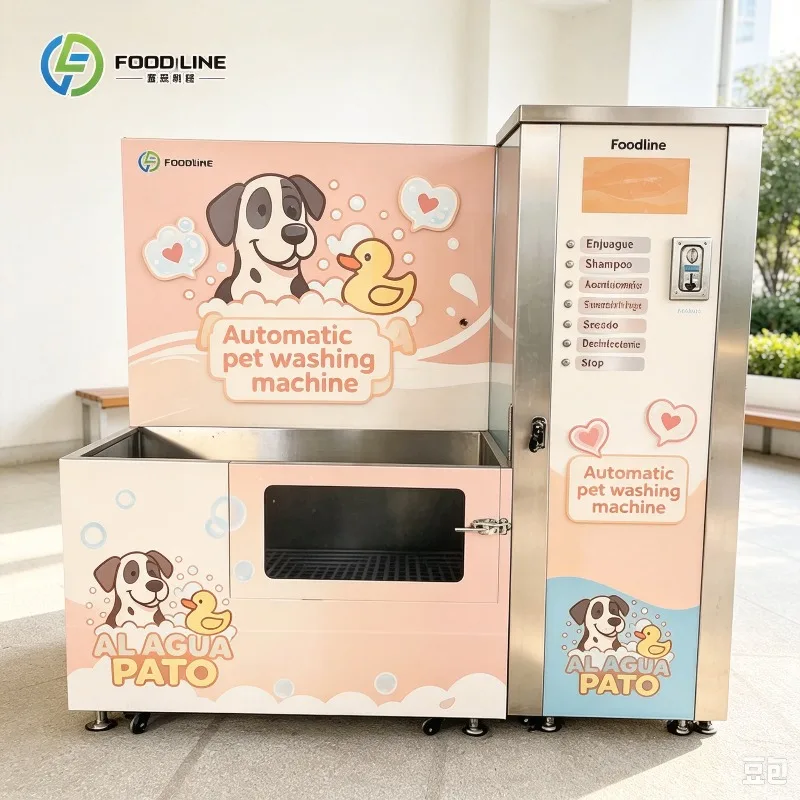 Outdoor Waterproof Self Serve Pet Bath Machine QR Cashless Payment Smart Dog Grooming Station for Station FL Customized