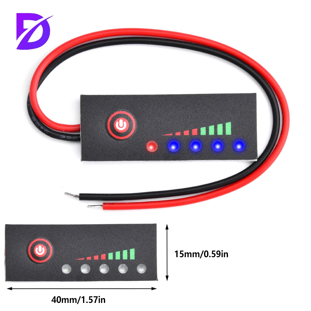 Lithium Battery Display 18650 Lipo Lithium Capacity Tester Meter 1S 2S 3S 4S 5S 6S 3.7V-25.2V Module Battery Level Indicator DIY