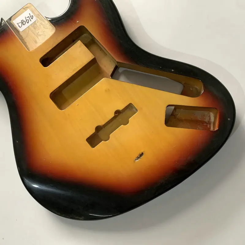 DB676  Jazz Bass Unfinished 4 Strings Electric Bass Sunburst Color DIY Guitar Parts Replace Accessories Right Hand Custom Order