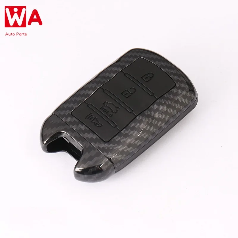 

Carbon Fiber ABS Car Key Case Cover Key Shell Holder For KIA K9 Cadenza K7 3/4 Button Smart Remote Key