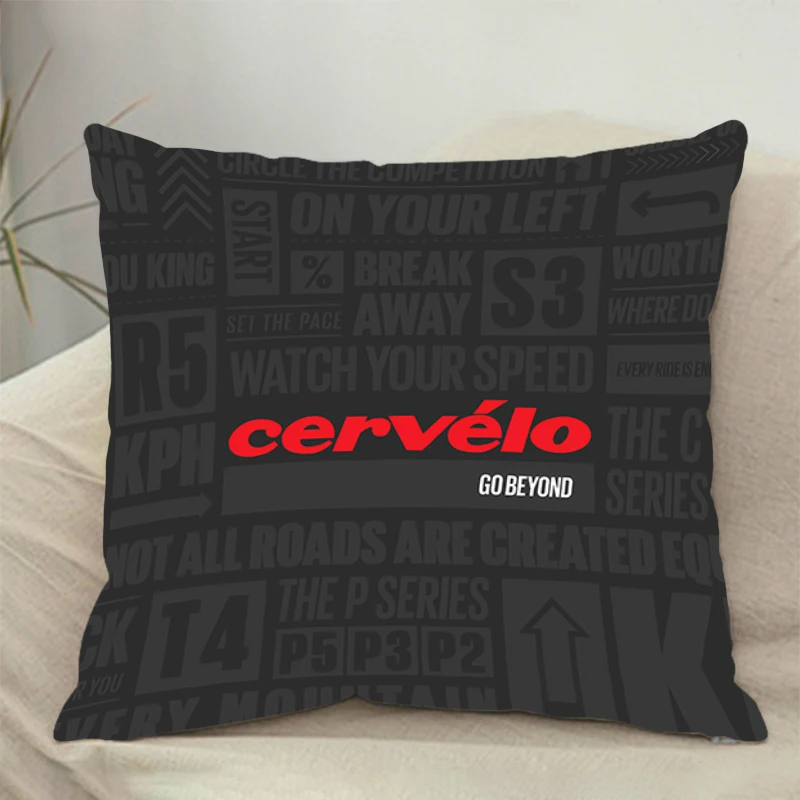 Square pillow bedroom sofa leisure comfortable pillow car living room Cervelo LOGO pillowcase mountain bike brand Home Decor