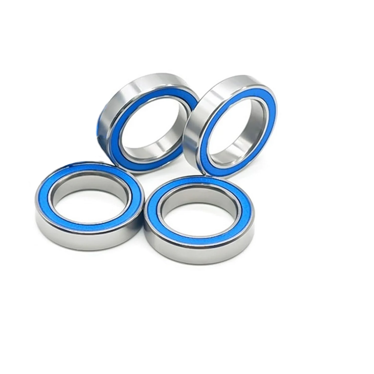 10pcs Ball Bearing（6702-RS 15×21×4mm ）（6700-RS 10×15×4mm ）（6701-RS 12×18×4mm ）Blue Rubber Sealed Ball Bearing on Both for Indust