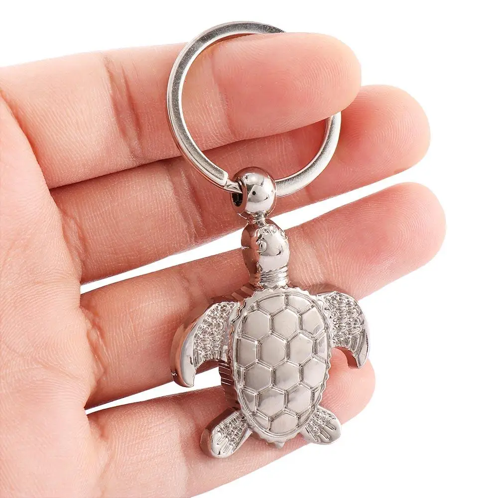 Creative Gift Lovely 3D Pendent Keyfob Sea Turtle Keyring Keychains