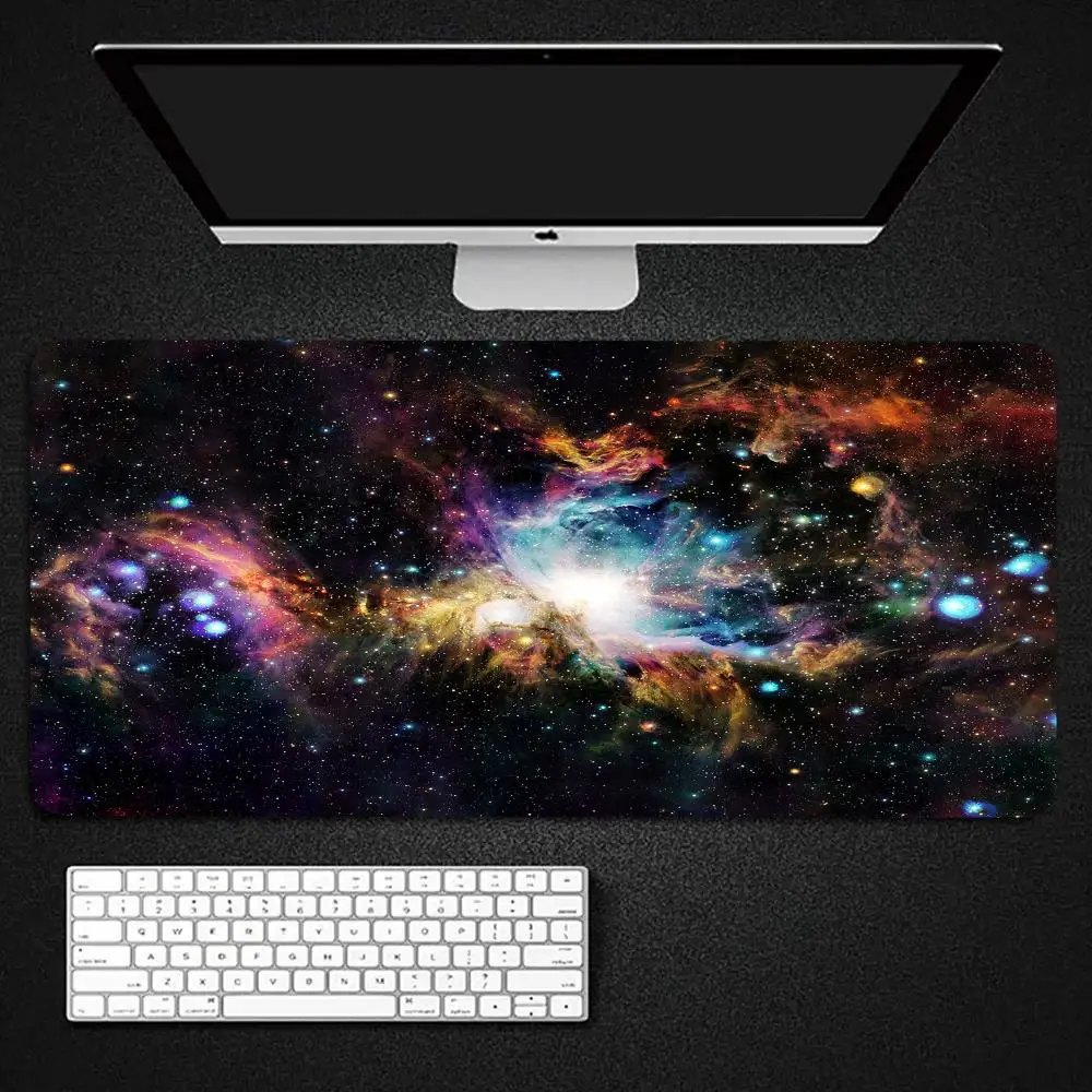 

Galaxy Space Universe Mouse Pad XXL Gaming Accessories Office Gamer Keyboard Desk Mat Non-Slip Laptop Notebook rubber Mousepad