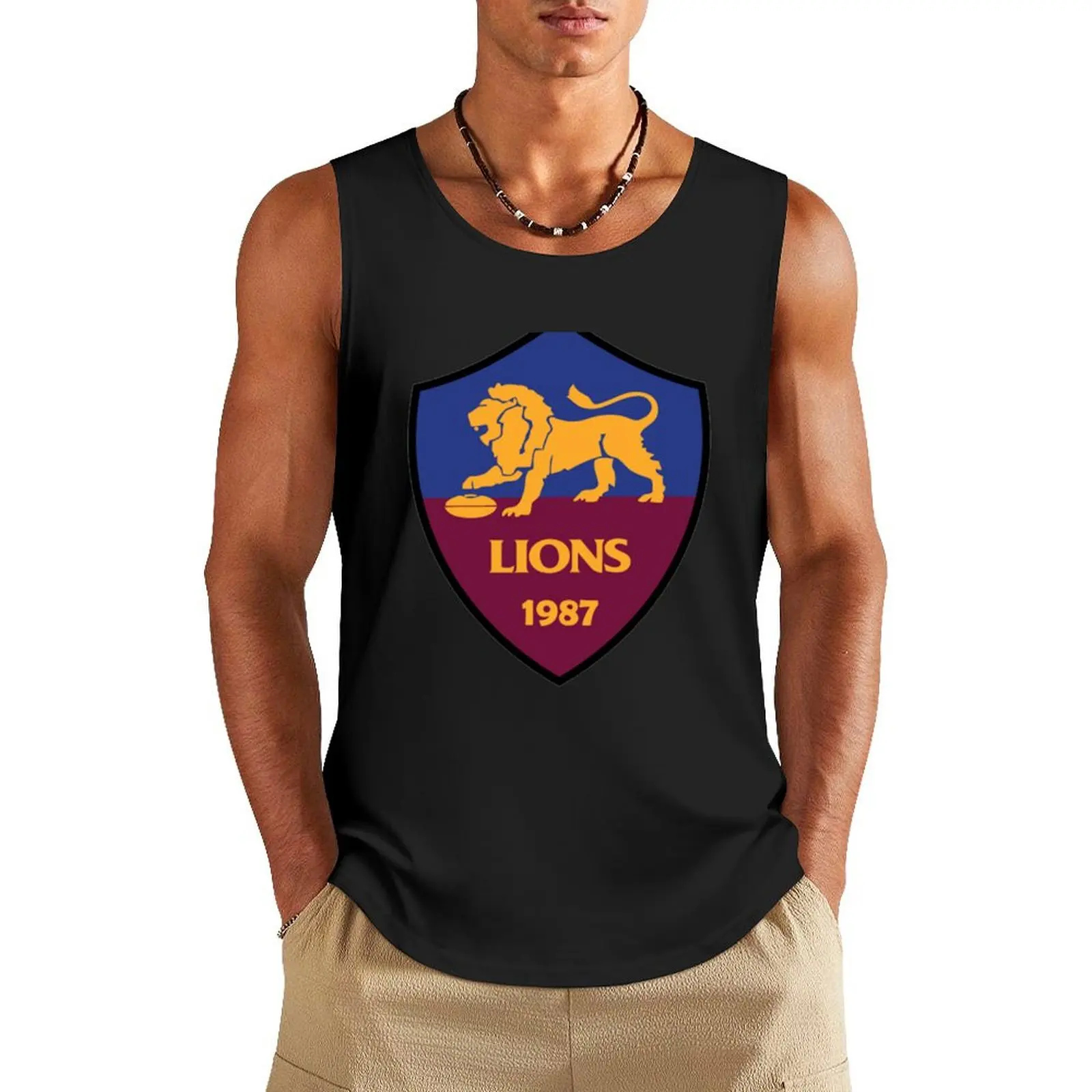 

football brisbane Tank Top Men sleeveless tee t shirts