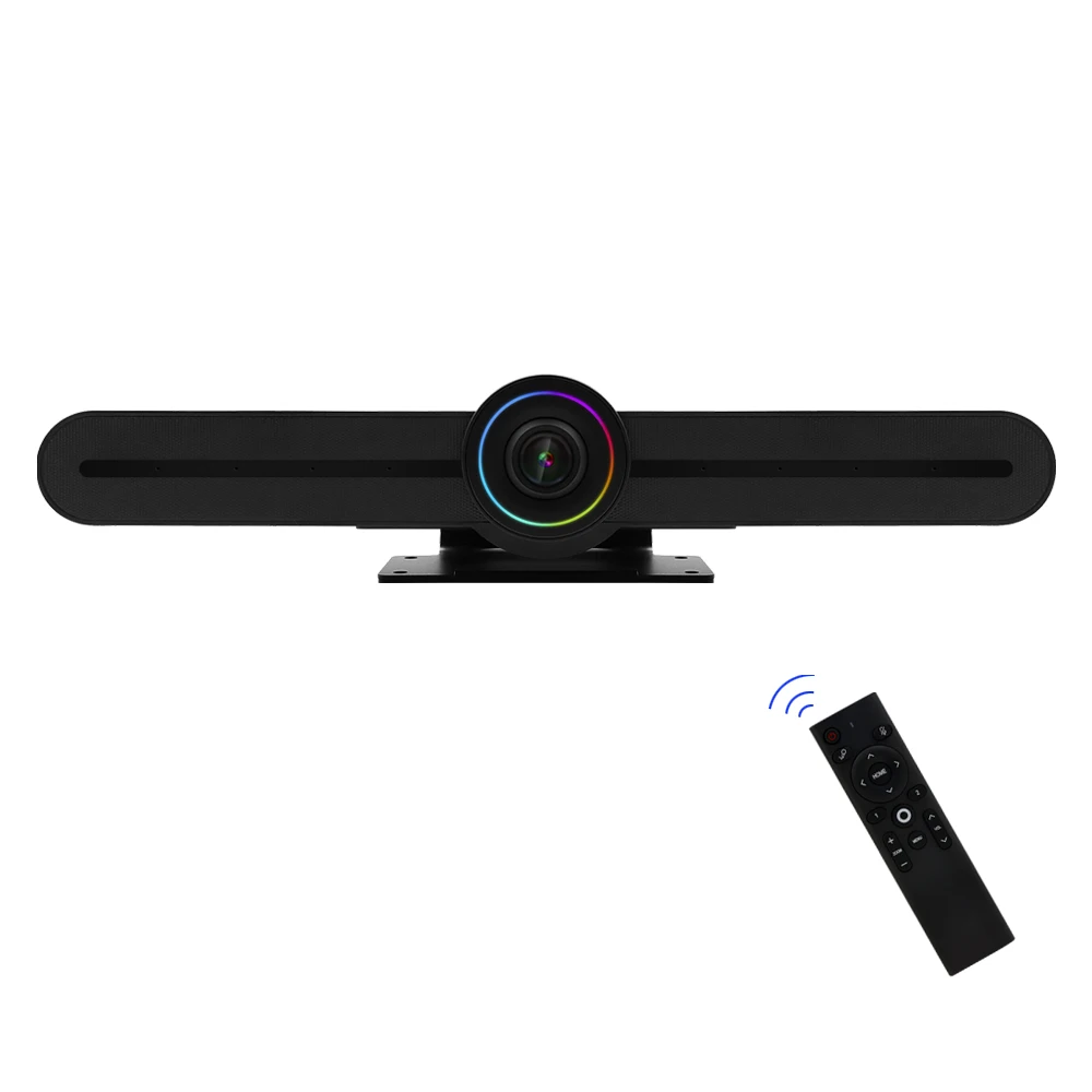 

Video Conference Room Camera System , 4K All-in-One Video And Audio Conferencing Video Bar, 105° Horizontal View Angle Webcam