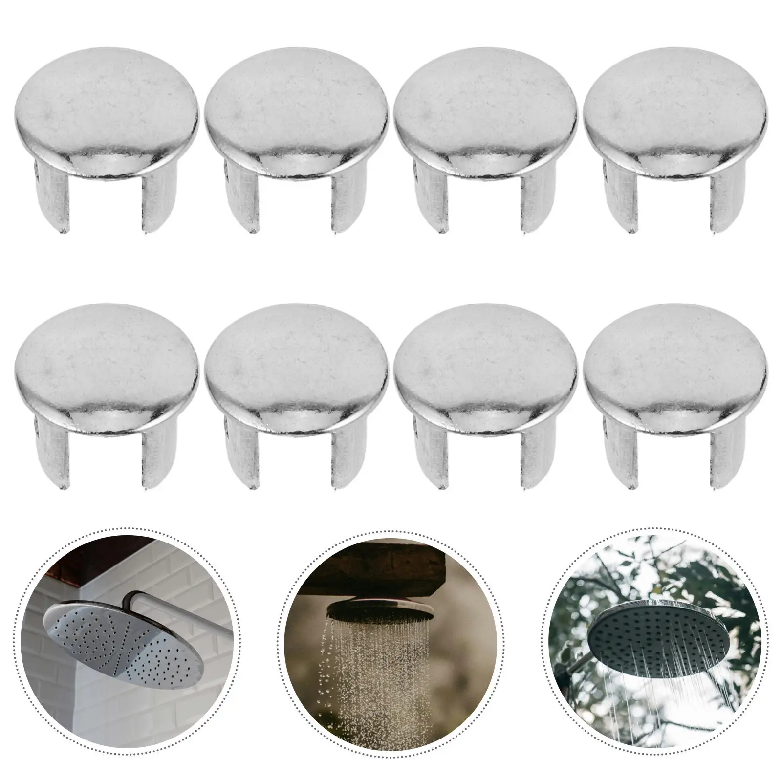 

10 шт. декоративных заглушек-кнопок для душевых леек, легкие пластиковые торцевые заглушки-разветвители для душа