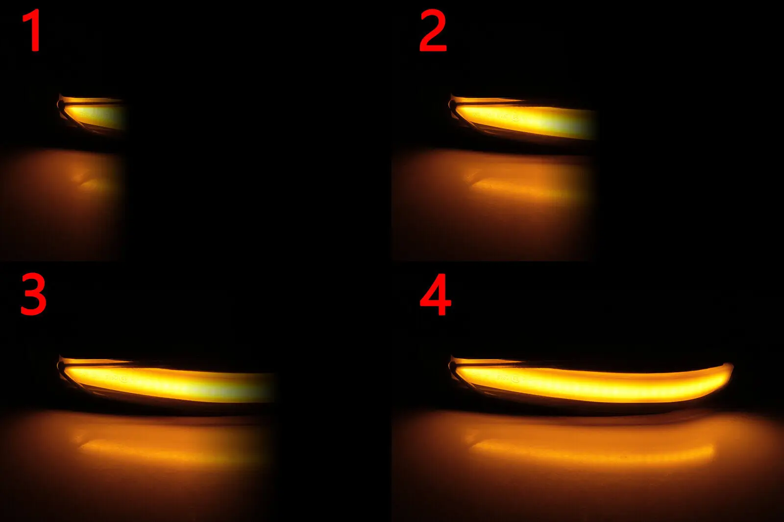 ديناميكية LED الجناح مرآة الباب مؤشر بدوره مصباح إشارة ل 2010-18 بيجو 508