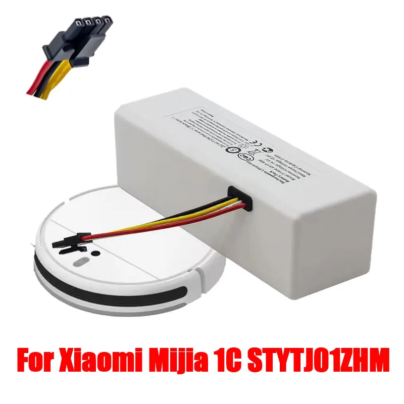 

NEW 14.4V 12800mah P1904-4S1P-MM Battery for Xiaomi Mijia 1C STYTJ01ZHM Robot Vacuum Mop Cleaner Accessories Parts