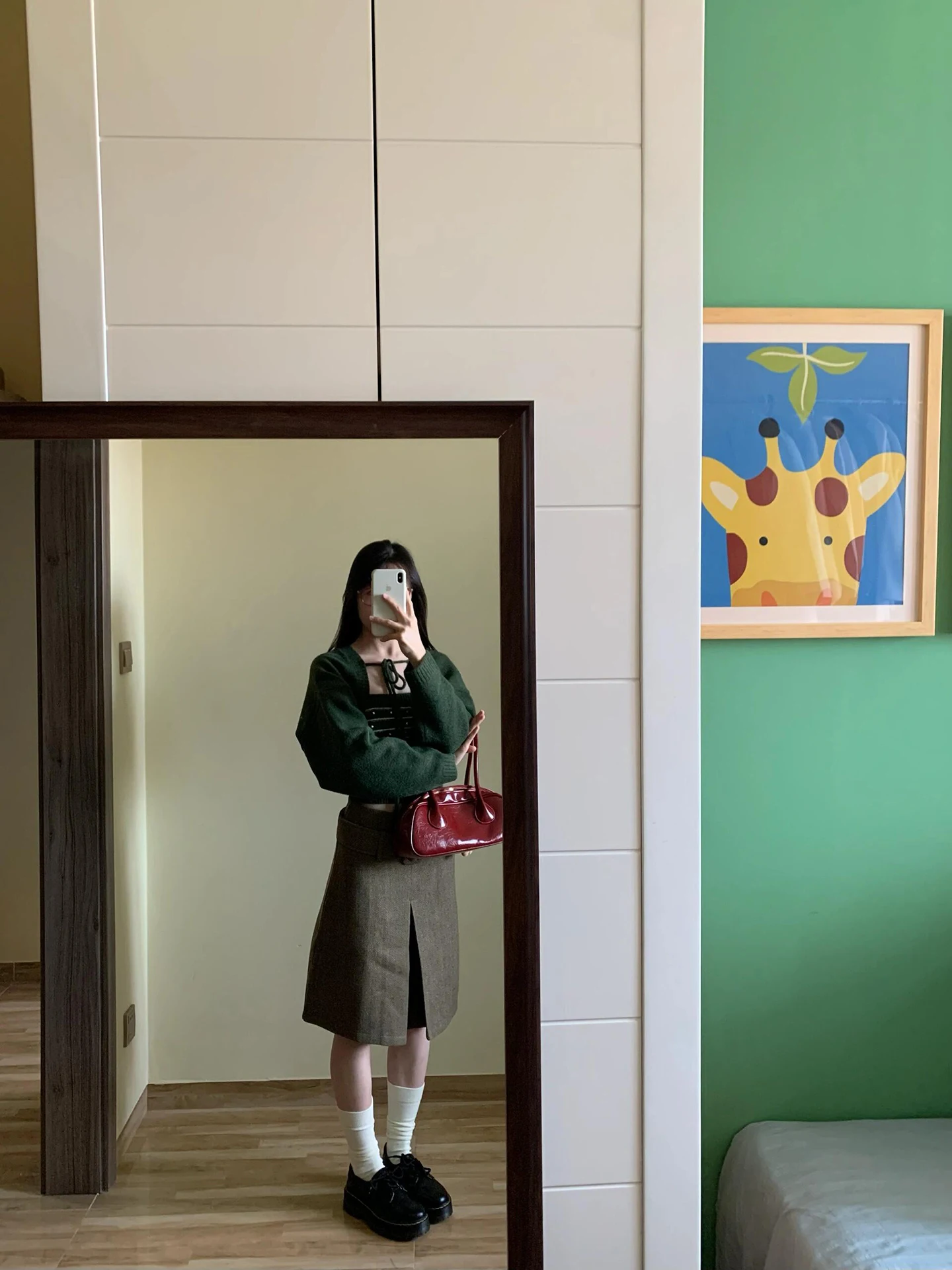 Koreaanse Sle zachte gebreide set met riem innerlijke slijtage Cisas thema winter warme hoge taille broek gestreept patroon Faion set