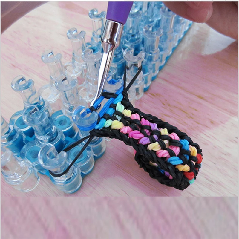 Original Knitting Machine Weave Rubber Bands Loom Lacing DIY Handmade Weaving Tool braided Bracelet Kids Toy for Children Girls