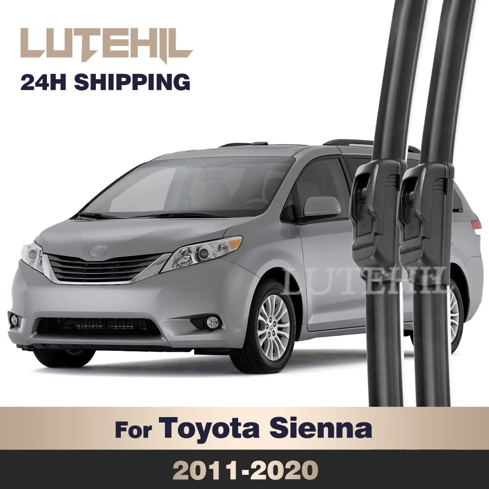 

LUTEHIL Wiper For Toyota Sienna XL30 2011-2020 2012 2013 2014 2015 Front Wiper Blades Windshield Windscreen Window Brush 26"+20"