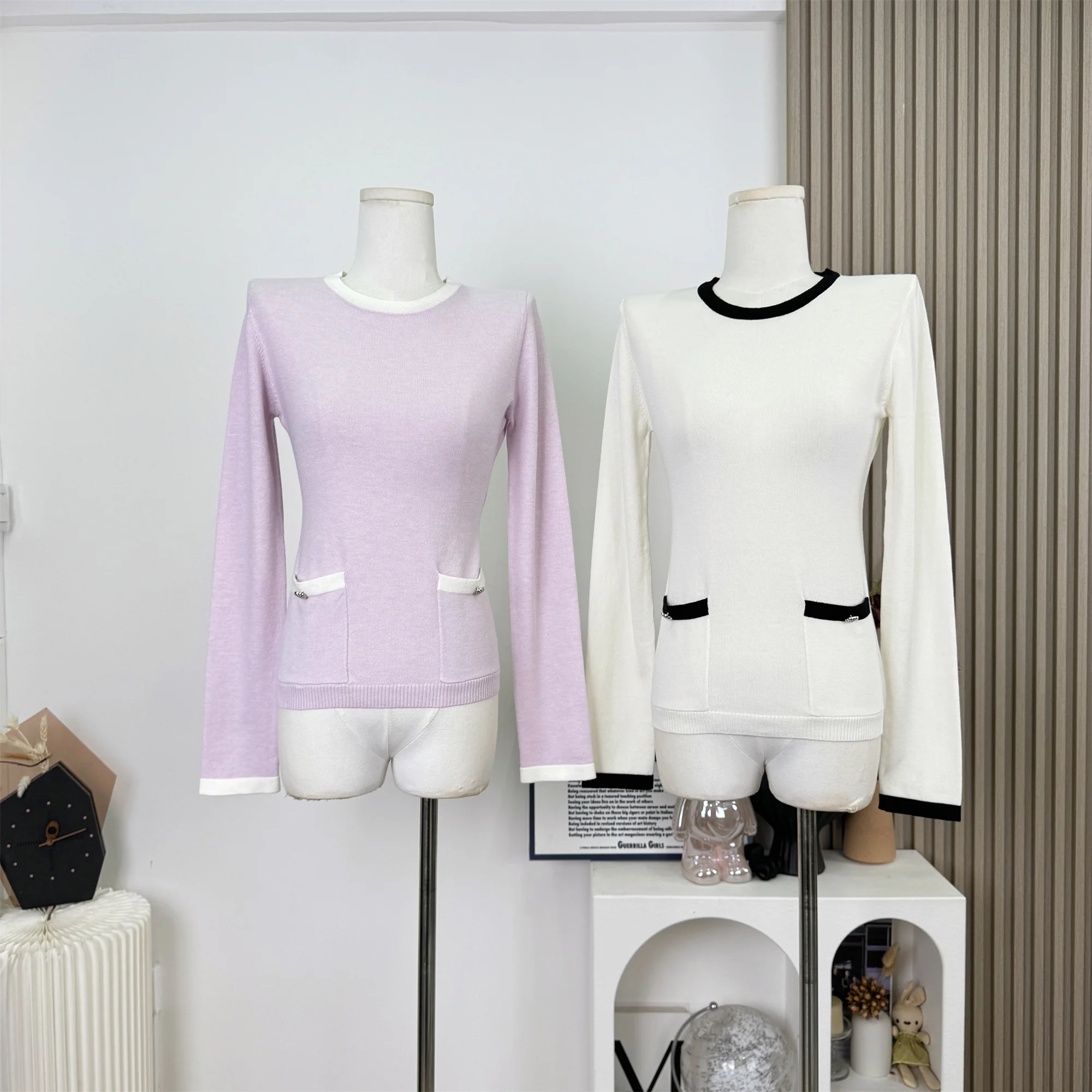 

Корейский модный женский осенне-зимний свитер, повседневный свободный теплый пуловер с круглым вырезом, трикотаж, базовые женские топы C116