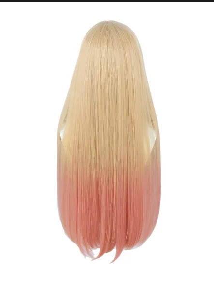 Anime Marin Kitagawa Cosplay Wigs Long Blonde Dye Pink Cosplay Wig Halloween Costume Wigs for Women