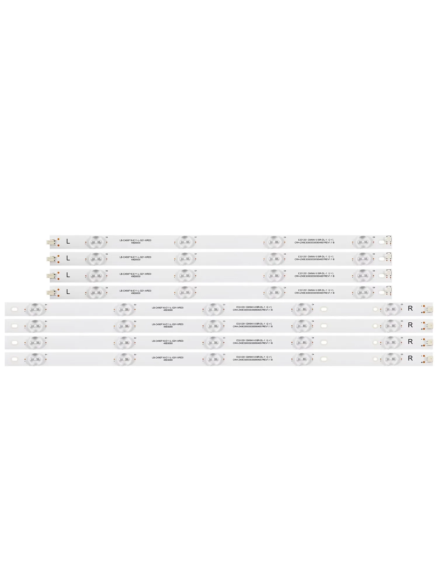 Tira de luces CRH-Z49E300030300904657REV1.1B, LB-C490F16-E11-L-G01-XRD3