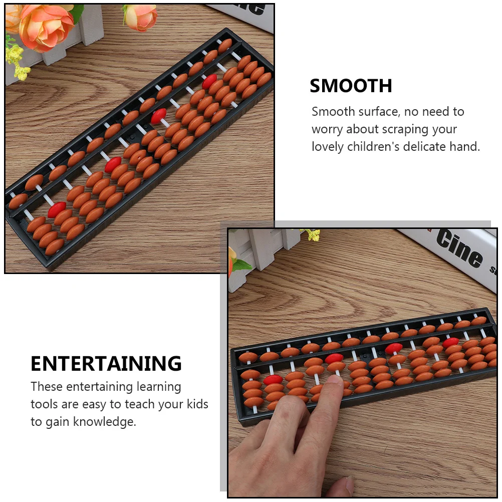Vaguelly 2 pezzi strumento di conteggio dell'abaco per bambini giocattolo educativo per l'apprendimento della matematica fornitura regalo per bambini