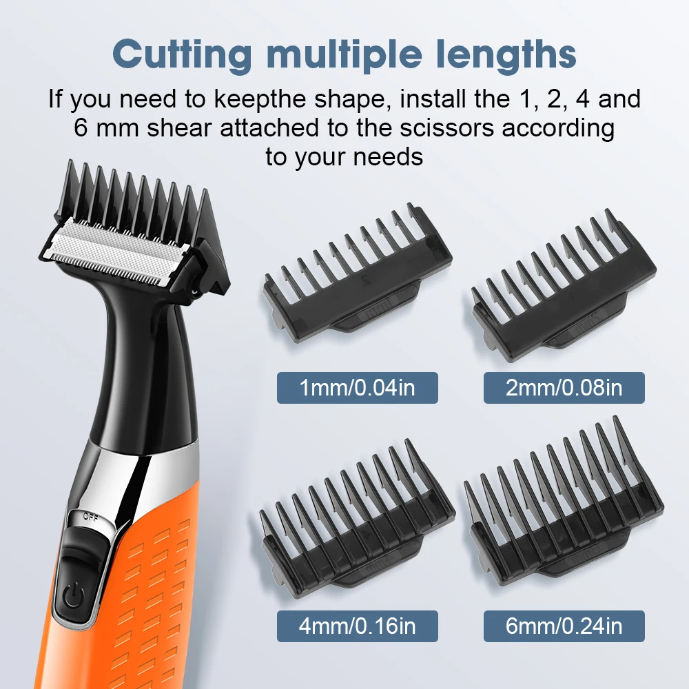 Kemei KM-1910 مقاوم للماء ماكينة حلاقة كهربائية أداة قص الحواجب USB قابلة للشحن الحلاقة الرجال أداة تهذيب اللحية ماكينة حلاقة للرجال #3