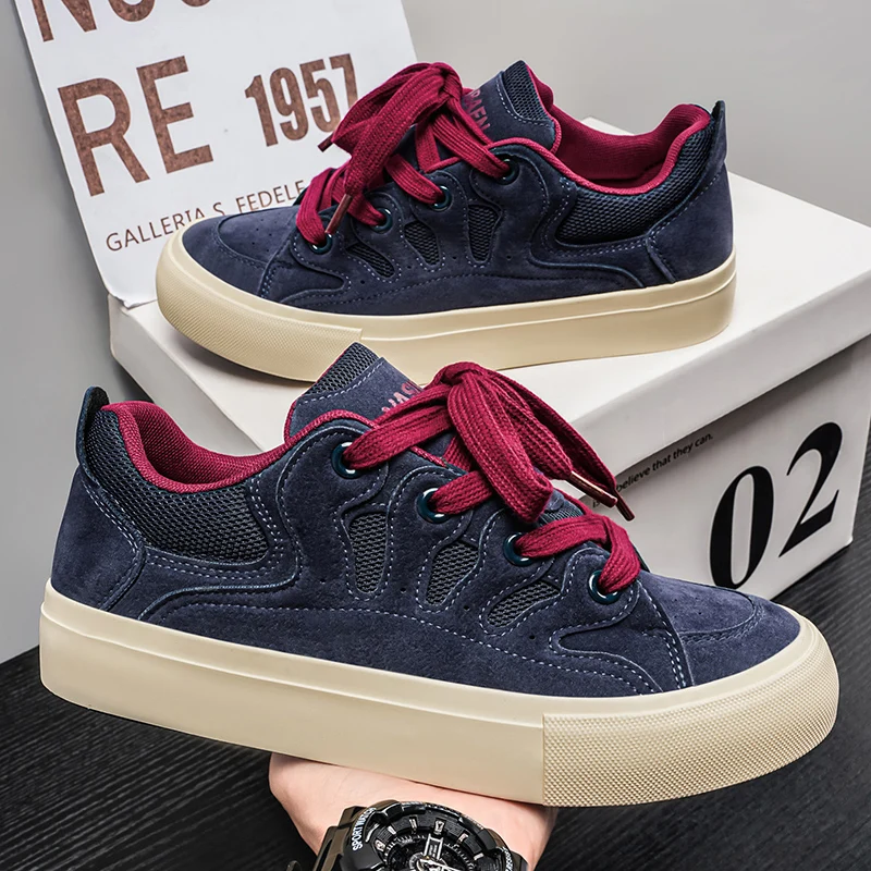 

Men Fashion Casual Sneakers Breathable Mesh Upper Non Slip Rubber Sole Daily Walking Shoes Outdoor Travel Comfortable Lace Up