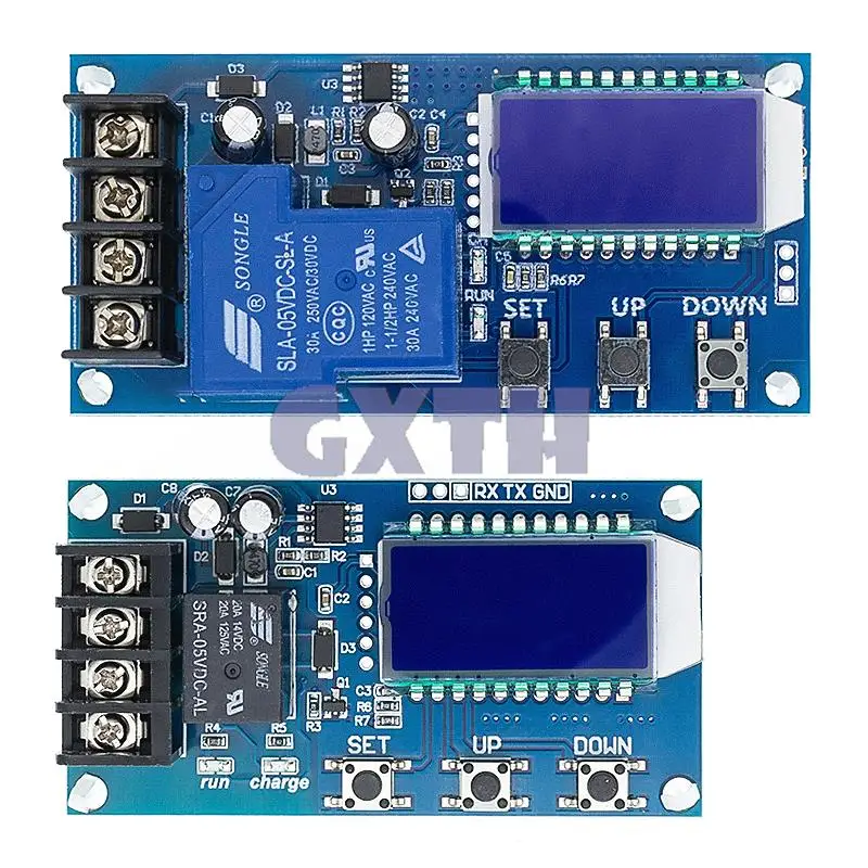 10A 30A 6-60V modulo di controllo caricabatterie al litio piombo-acido controllo di carica automatico scheda di protezione da sovraccarico 12V 24V