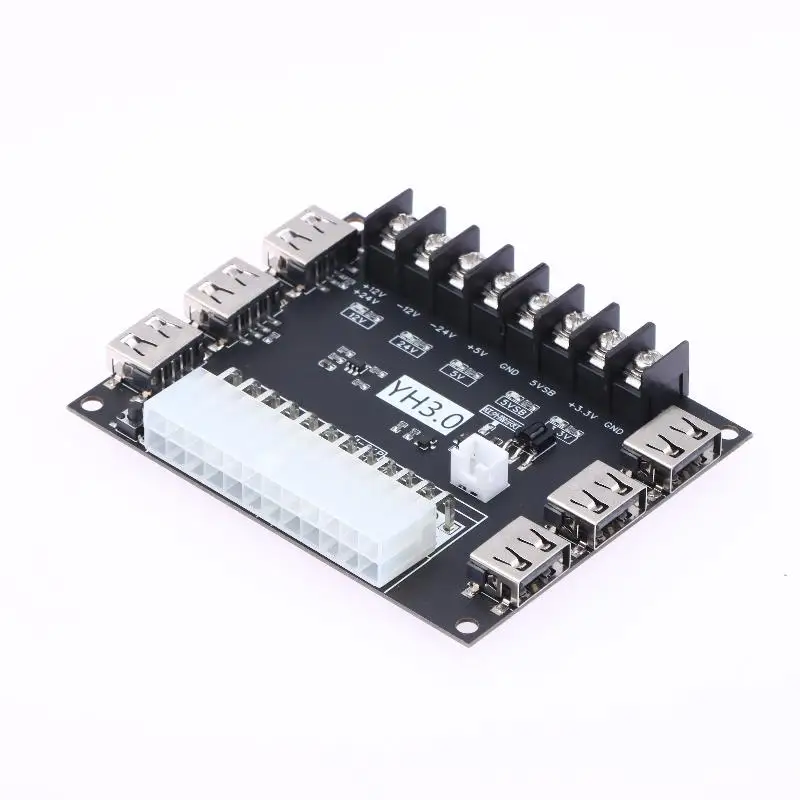 USB شحن هيكل الكمبيوتر المكتبي إمدادات الطاقة 24 دبابيس ATX قطاع دارة إمداد الطاقة مجلس 12 فولت/24 فولت