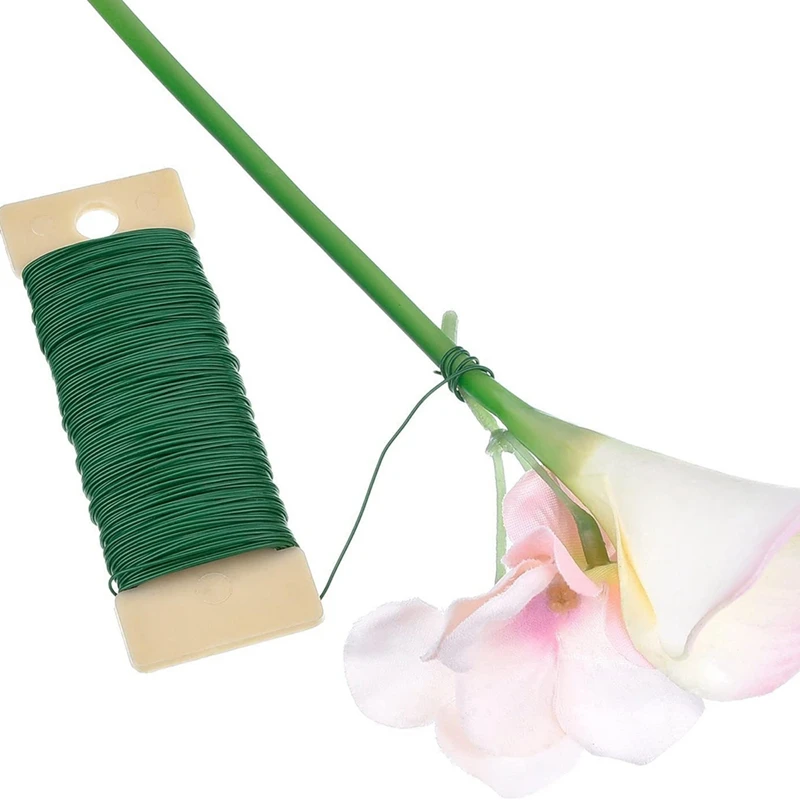 Floral Arrangement Tool Kit Floral Tape Stem Wrap Green Stem Wire Floral Wire For Bouquet Stem Wrap Florist