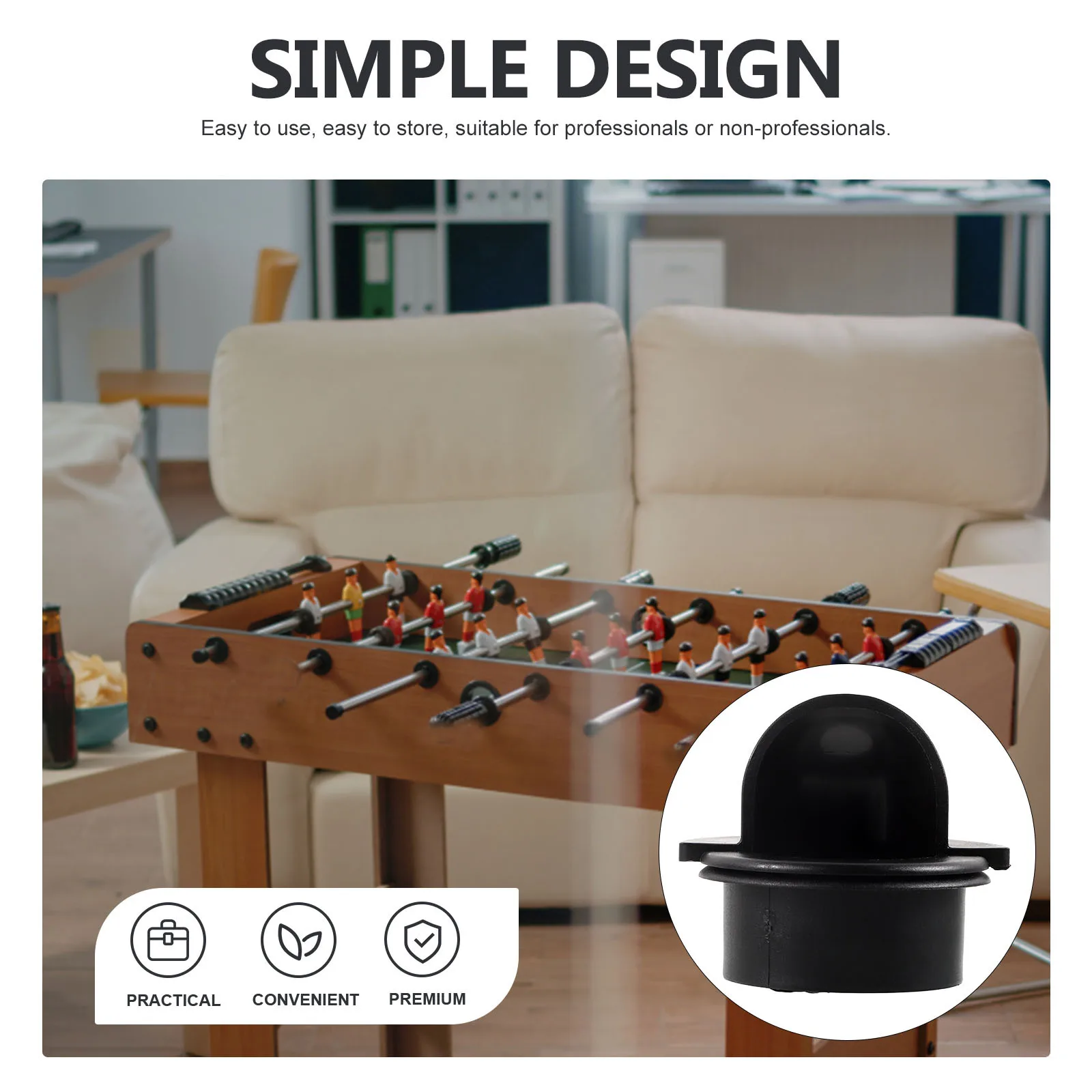 

2Pcs Football Table Basket Heavy Duty ABS Drop Ball Holder Storage Container for Sports Game Table Accessories 126