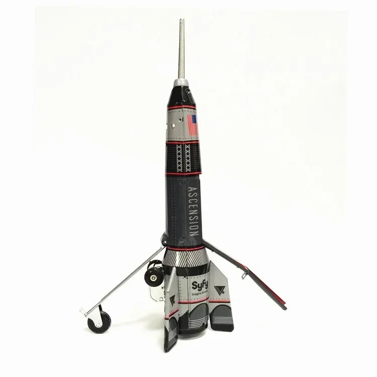 

Clockwork Toy Funny Collection Retro Wind Up Toy Figures Model Kids Gift Metal Tin Skyexpress Rocket Mechanical Toy