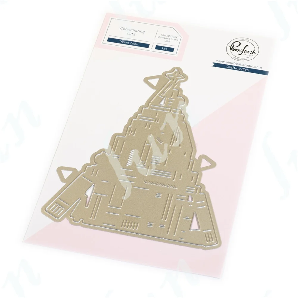 شجرة عيد الميلاد للحكايات طبقات الإستنسل الحرف قالب DIY بها بنفسك رسم سكرابوكينغ تلوين ورقة بطاقة الصحافة لوحة قوالب #6