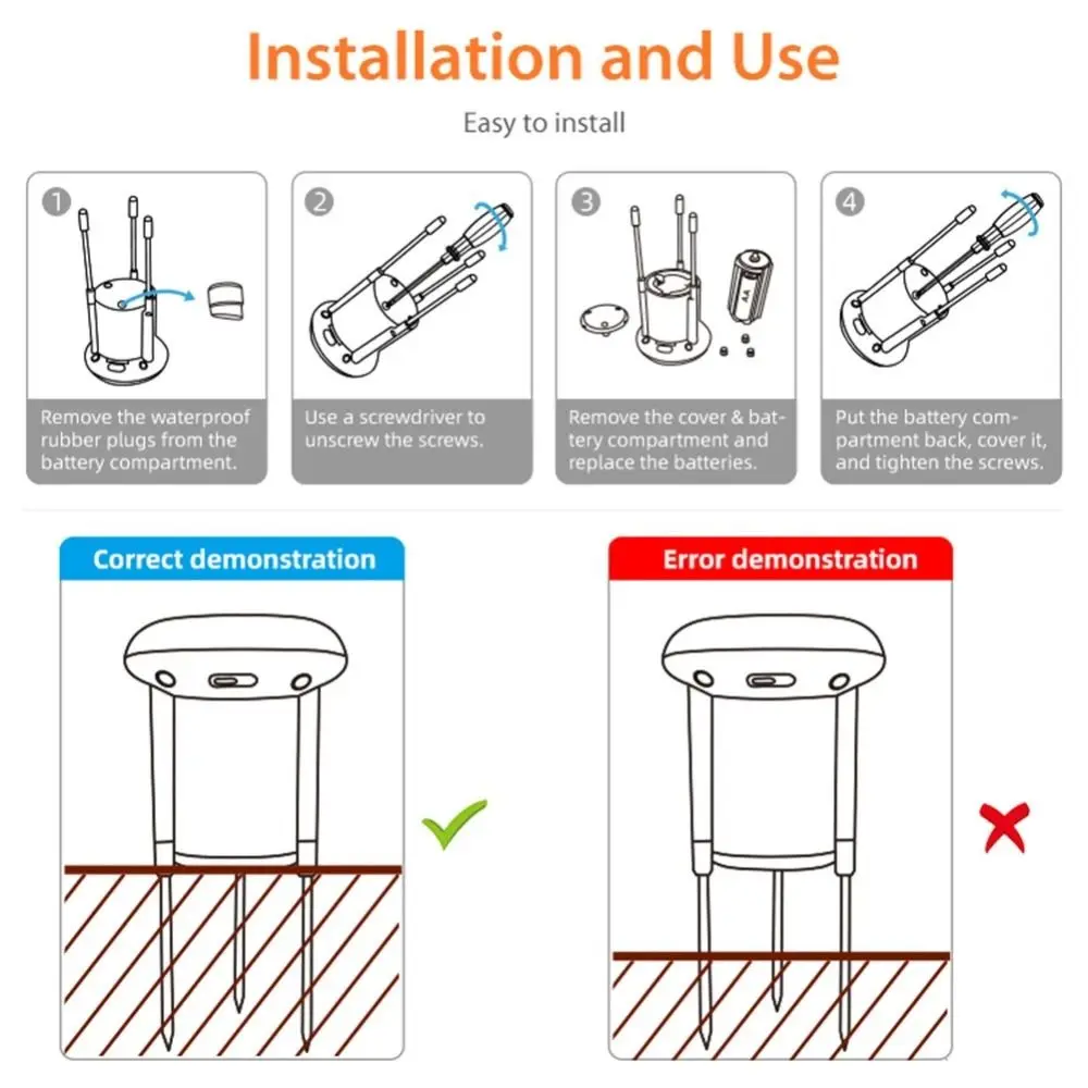 Solar Panel Solar Powered Soil Sensor Real-Time Monitoring Tuya Technology ZigBee Smart Sensor Wireless Communication