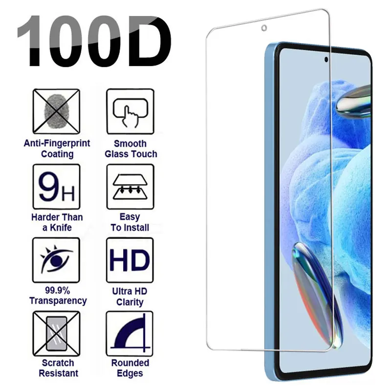 100D Full Tempered Glass For Redmi Note 11 11R 11T 11SE Screen Protector For Redmi Note 12 Pro Plus 12R 12T 13 Protective Film