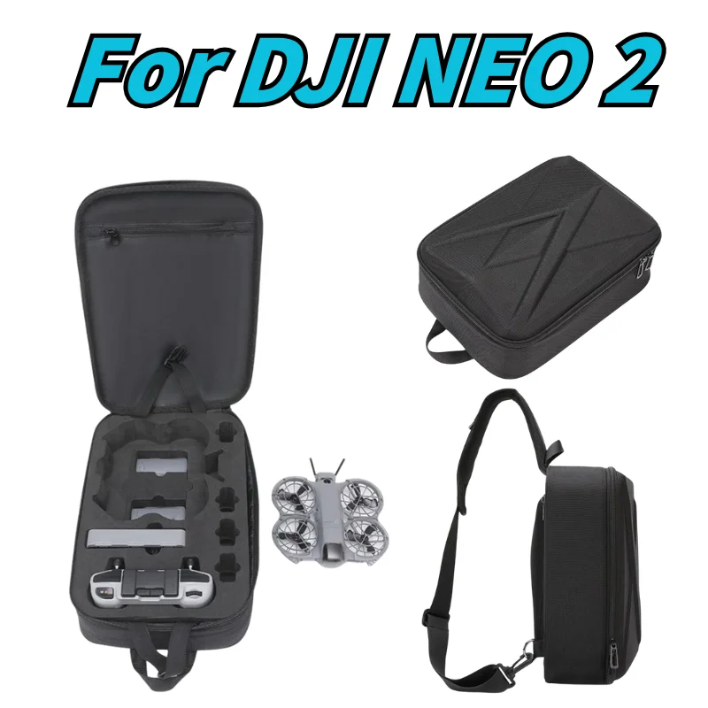 dji-neo-2-用ポータブル収納バッグハードシェルバックパック耐衝撃保護バッグ旅行キャリングケースドローンアクセサリー