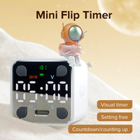 LLANO Mini Ticktime Digital Pomodoro Timer Manual Cube Countdown Time Manager + To Do List Mute Vibration & Adjustable Sound Ale