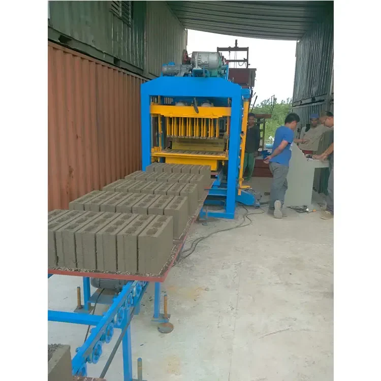 YJ Automatic Concrete Brick Machine QTJ4-25 Hollow Block Making Machinery Price List Factory Sale Block Molding Machine In Ghana