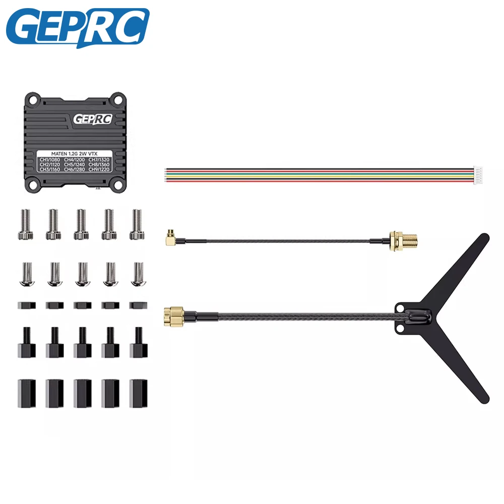 

GEPRC MATEN 1.2Ghz 2W 2-8S 9CH 30.5*30.5mm Vtx CNC Shell MMCX Interface For RC FPV Drone Accessories