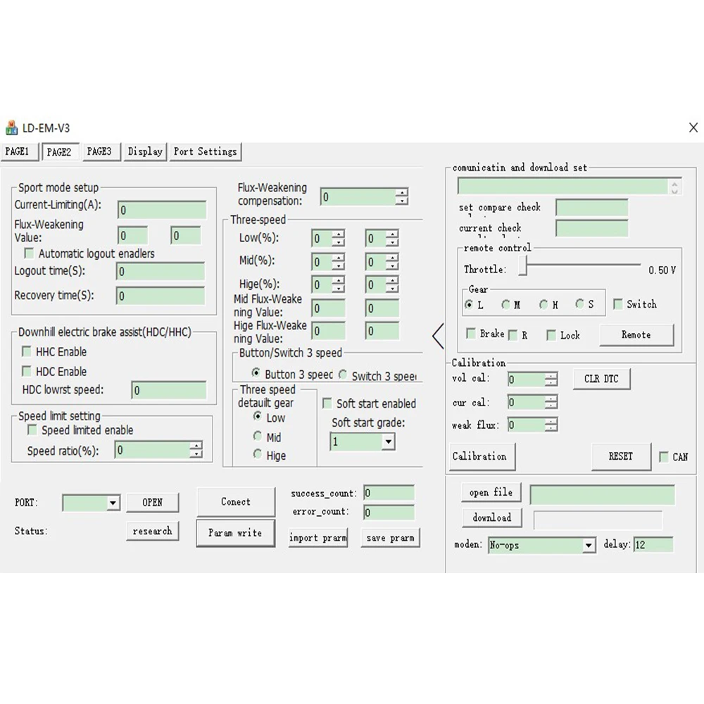 Pengendali VOTOL PL2303 EM30 EM50 EM80 EM100 EM150 Kabel Data Kabel USB untuk Menyesuaikan Parameter Pengontrol