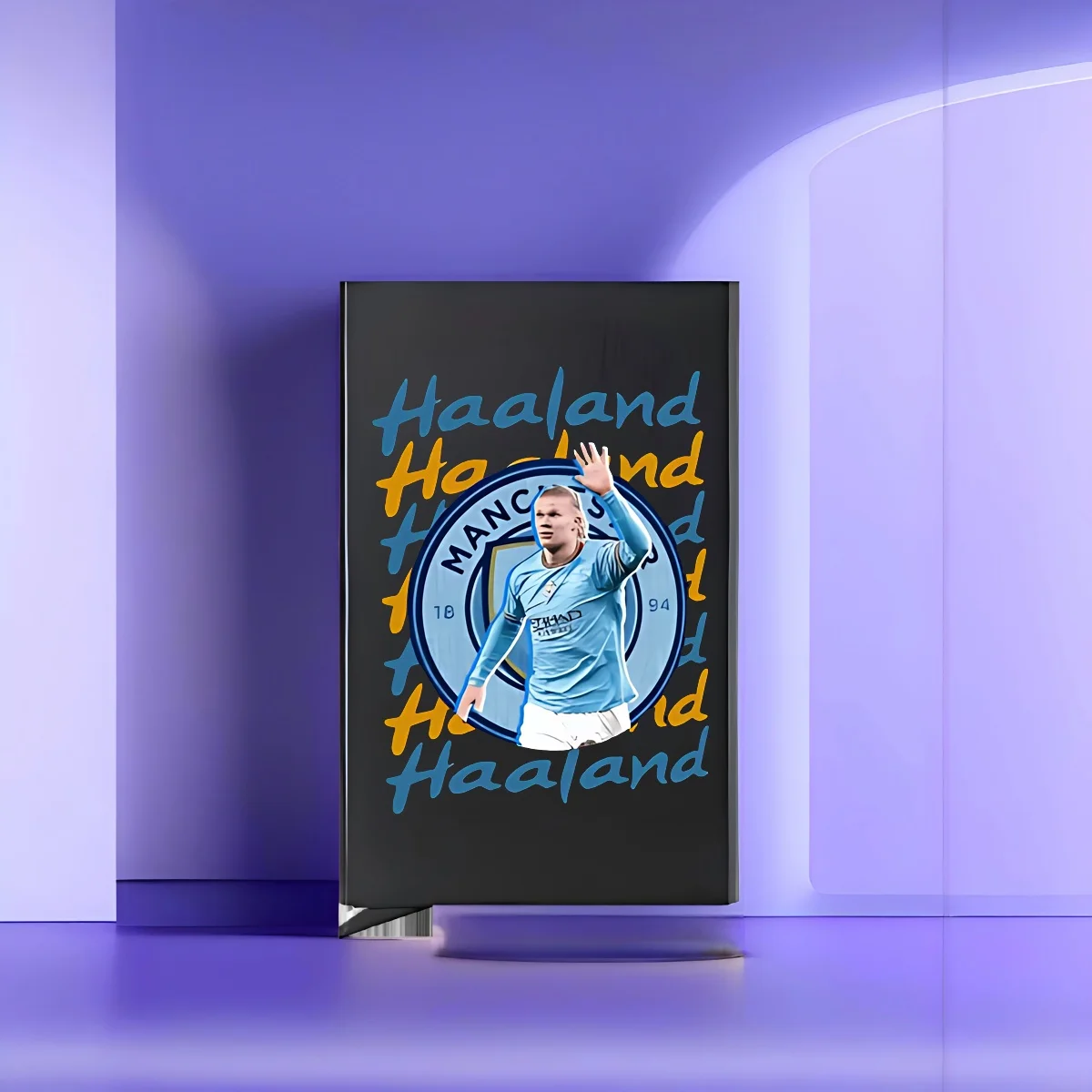 

Картхолдер с принтом Эрлинга Хааланда (Манчестер Сити), новая модель 2026 года, различные цветовые варианты, простой в использовании, компактный, для повседневных нужд